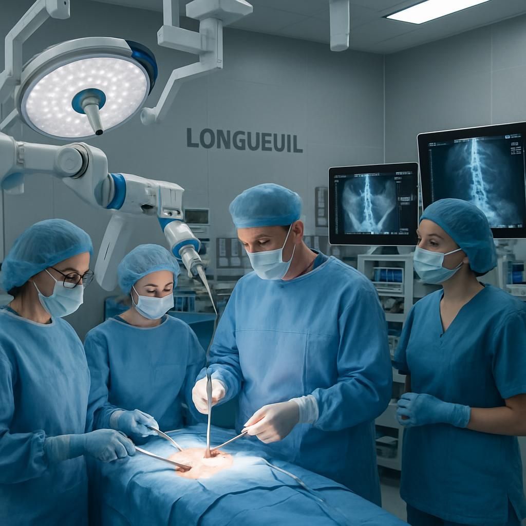 découvrez la chirurgie mini-invasive à longueuil, utilisant des techniques avancées pour traiter les problèmes du rachis avec précision et récupération rapide.